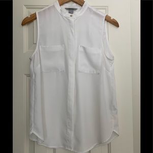 H&M sleeveless white top size 2